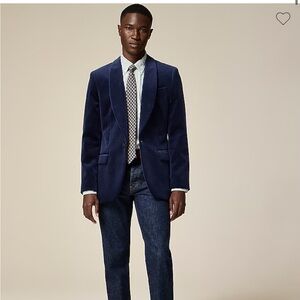 NWT: Ludlow Slim-fit shawl-collar tuxedo jacket in velvet, 38R